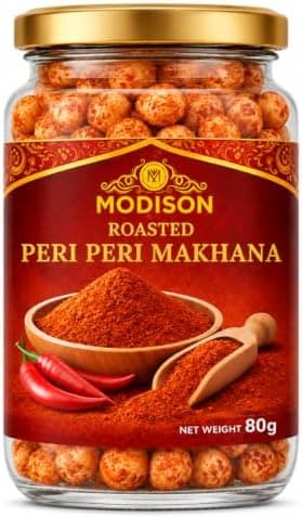 BalGokul Foods Roasted Makhana Healthy Snacks Peri Peri 80g thumbnail 1