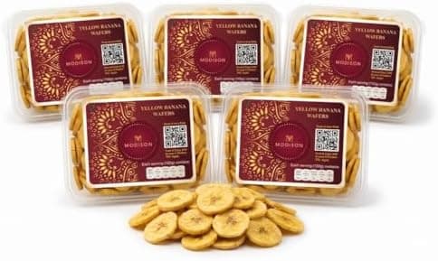 BalGokul Foods Yellow Banana Wafers Indian Snacks Crispy Plantain 900g