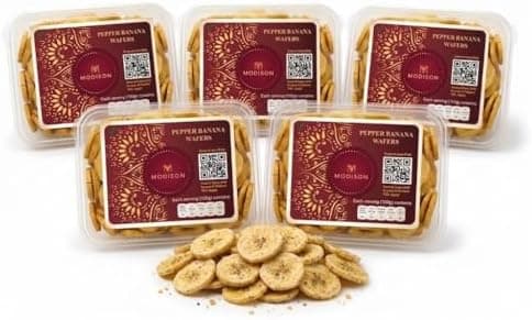 BalGokul Foods Banana Black Pepper Wafers Indian Snacks Crispy 900g