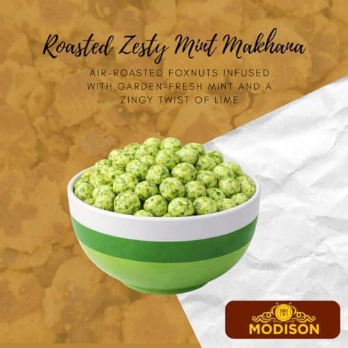 BalGokul Foods Roasted Makhana Healthy Snacks Zesty Mint 80g thumbnail 7