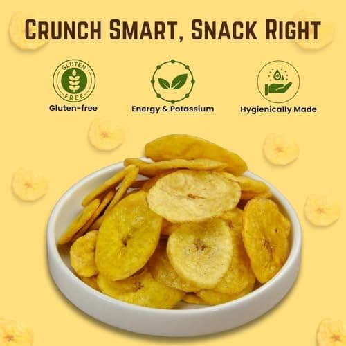 BalGokul Foods Yellow Banana Wafers Indian Snacks Crispy 540g thumbnail 3