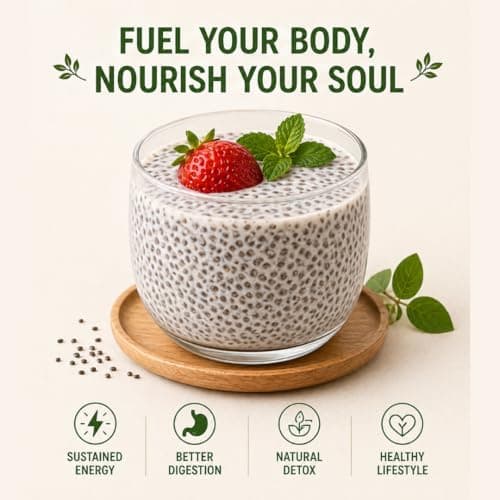 BalGokul Foods Chia Seeds Superfoods Natural Breakfast Nutrition 500g thumbnail 6
