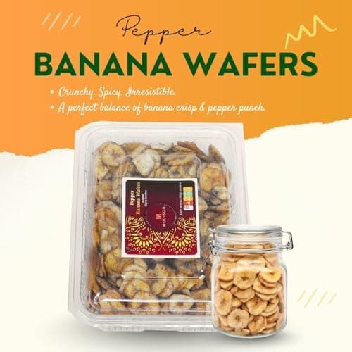 BalGokul Foods Banana Black Pepper Wafers Indian Snacks Crispy 360g thumbnail 5