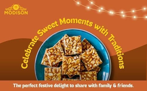 BalGokul Foods Peanut Chikki Indian Sweets Protein Brittle 360g thumbnail 2