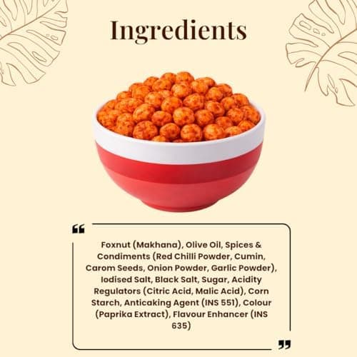 BalGokul Foods Roasted Makhana Healthy Snacks Peri Peri 80g thumbnail 4