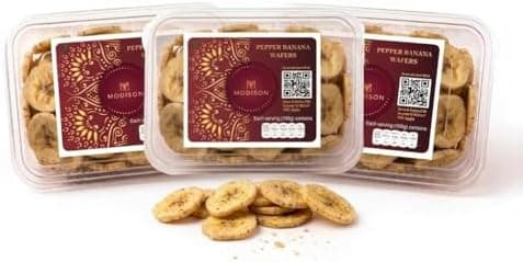 BalGokul Foods Banana Black Pepper Wafers Indian Snacks Crispy 360g