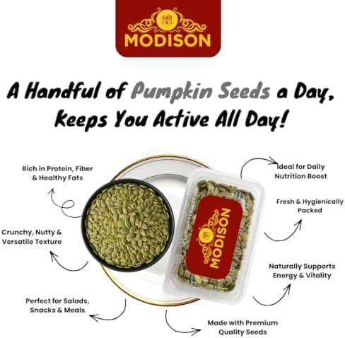 BalGokul Foods Pumpkin Seeds Superfoods Natural Pepitas Protein Fibre 400g thumbnail 4