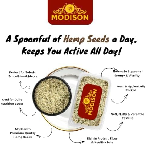BalGokul Foods Hemp Seeds Superfoods Plant Based Protein 400g thumbnail 3