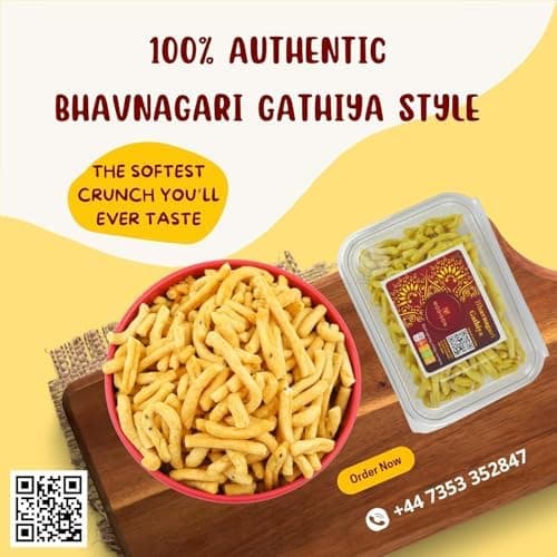 BalGokul Foods Bhavnagari Gathiya Indian Namkeen Traditional Gujarati 900g alternate image