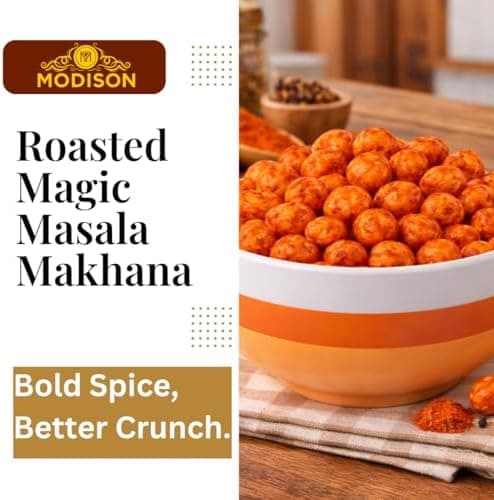 BalGokul Foods Roasted Makhana Healthy Snacks Magic Masala 80g thumbnail 3