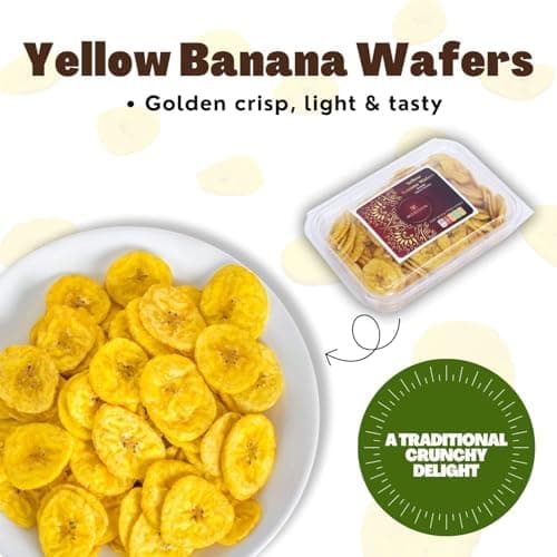 BalGokul Foods Yellow Banana Wafers Indian Snacks Crispy 540g alternate image