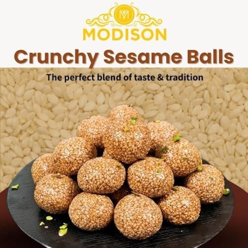 BalGokul Foods Til Laddu Indian Sweets Sesame Sweet Balls 360g thumbnail 5