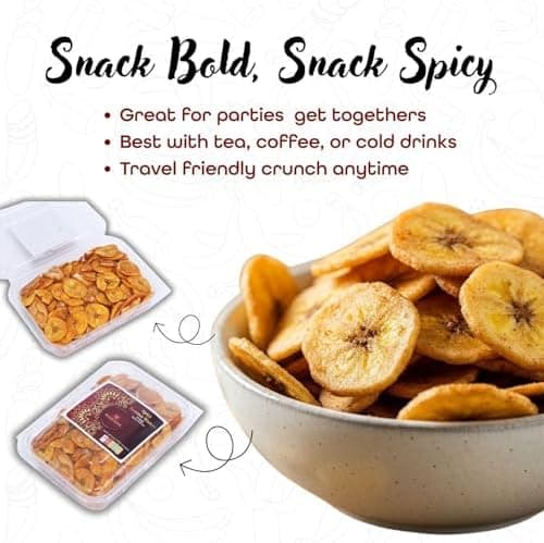 BalGokul Foods Spicy Banana Wafers Indian Snacks Crispy Plantain 540g thumbnail 4