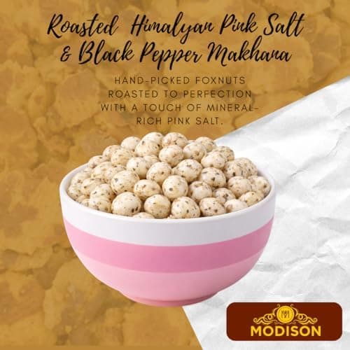 BalGokul Foods Roasted Makhana Healthy Snacks Himalayan Pink Salt Pepper 80g thumbnail 6