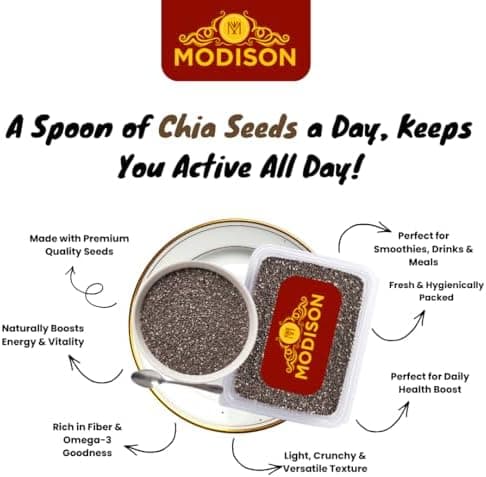 BalGokul Foods Chia Seeds Superfoods Natural Breakfast Nutrition 500g thumbnail 3