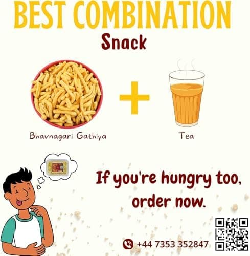 BalGokul Foods Bhavnagari Gathiya Indian Crispy Snacks 540g thumbnail 4
