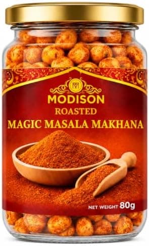 BalGokul Foods Roasted Makhana Healthy Snacks Magic Masala 80g thumbnail 1