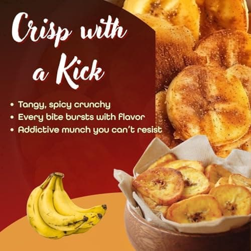 BalGokul Foods Spicy Banana Wafers Indian Snacks Crispy Plantain 540g thumbnail 3