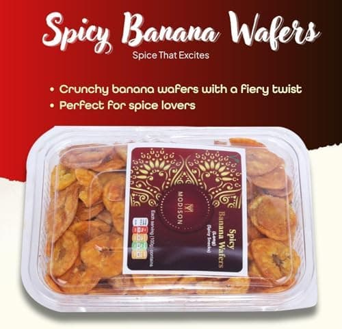 BalGokul Foods Spicy Banana Wafers Indian Snacks Crispy Plantain 540g thumbnail 6