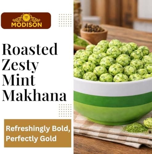 BalGokul Foods Roasted Makhana Healthy Snacks Zesty Mint 80g thumbnail 5
