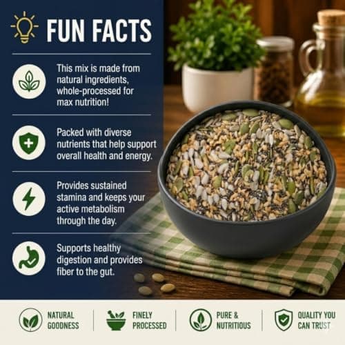 BalGokul Foods Mixed Seeds Blend Superfoods Chia Flax Pumpkin Sunflower 250g thumbnail 6