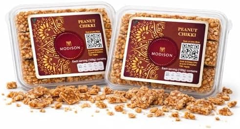 BalGokul Foods Peanut Chikki Indian Sweets Protein Brittle 360g thumbnail 1