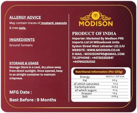 BalGokul Foods Turmeric Powder Indian Spices Pure Haldi 750g alternate image