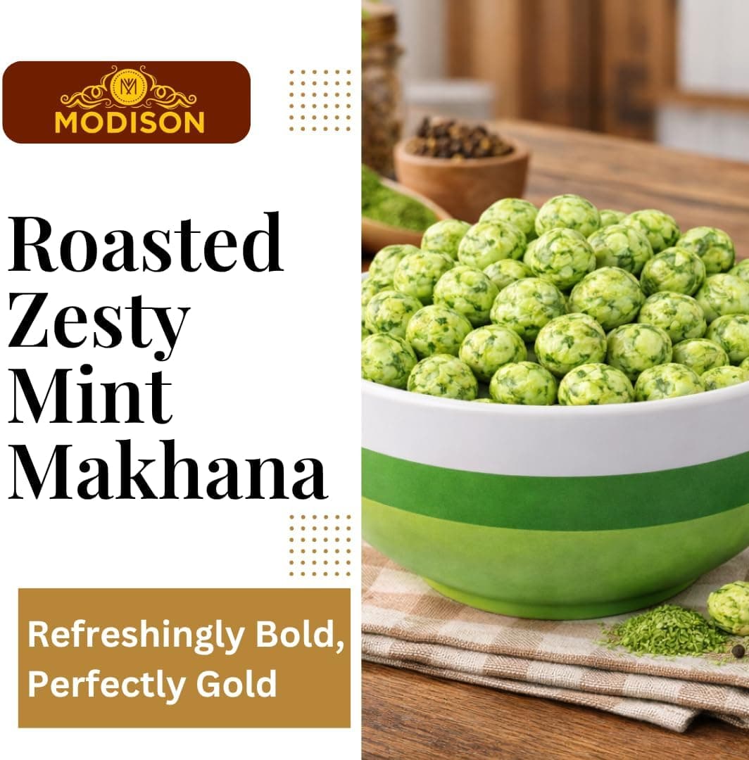 BalGokul Foods Roasted Makhana Healthy Snacks Zesty Mint 80g thumbnail 12