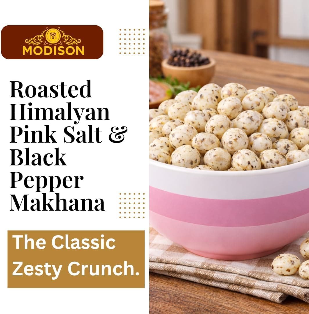 BalGokul Foods Roasted Makhana Healthy Snacks Himalayan Pink Salt Pepper 80g thumbnail 11