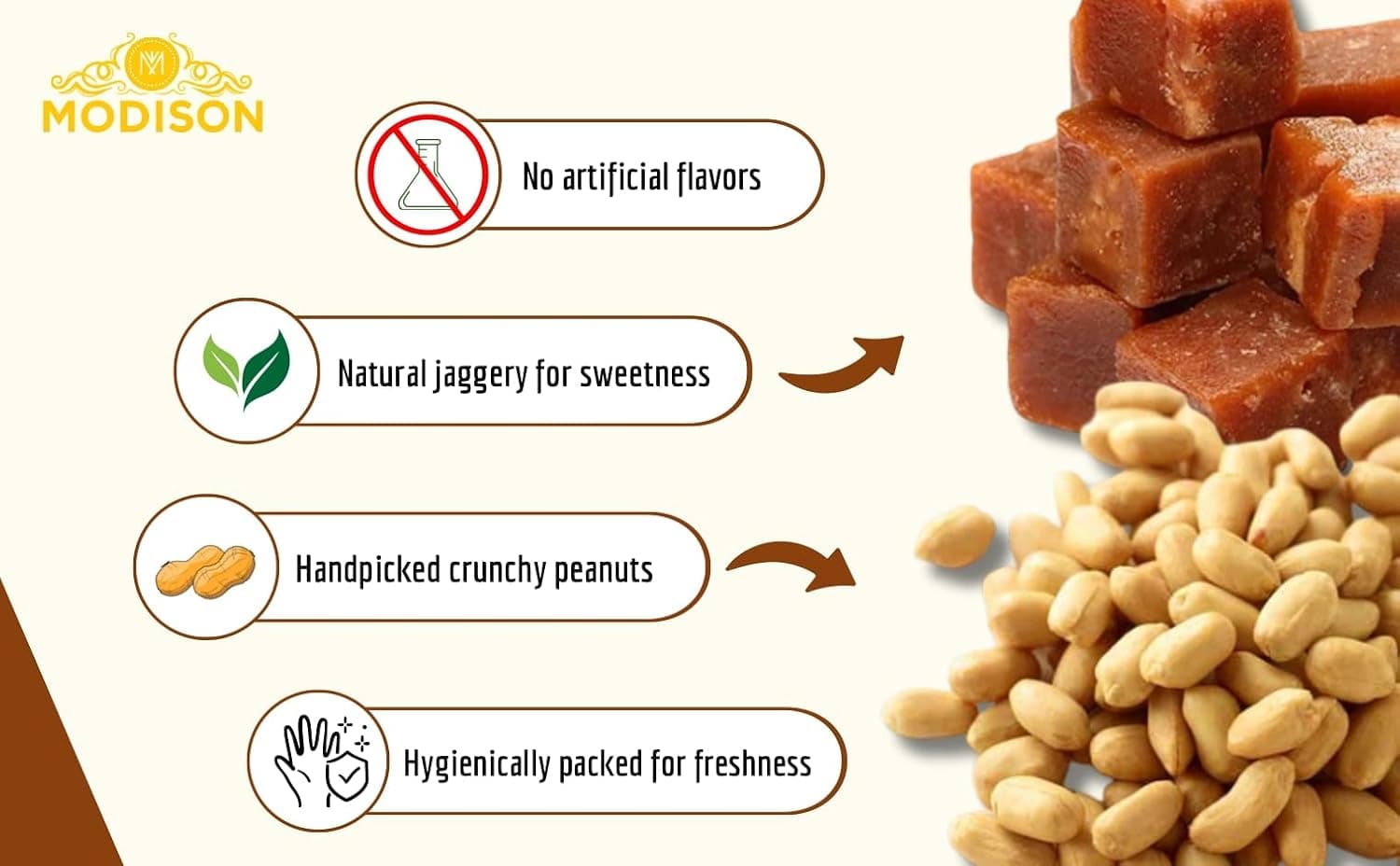 BalGokul Foods Peanut Chikki Indian Sweets Protein Brittle 360g thumbnail 11