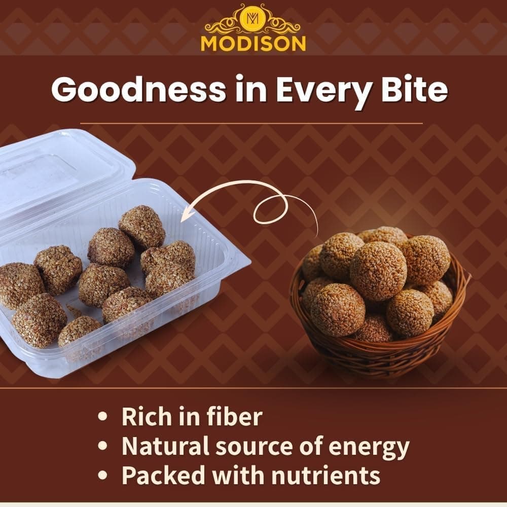 BalGokul Foods Til Laddu Indian Sweets Sesame Sweet Balls 360g thumbnail 11