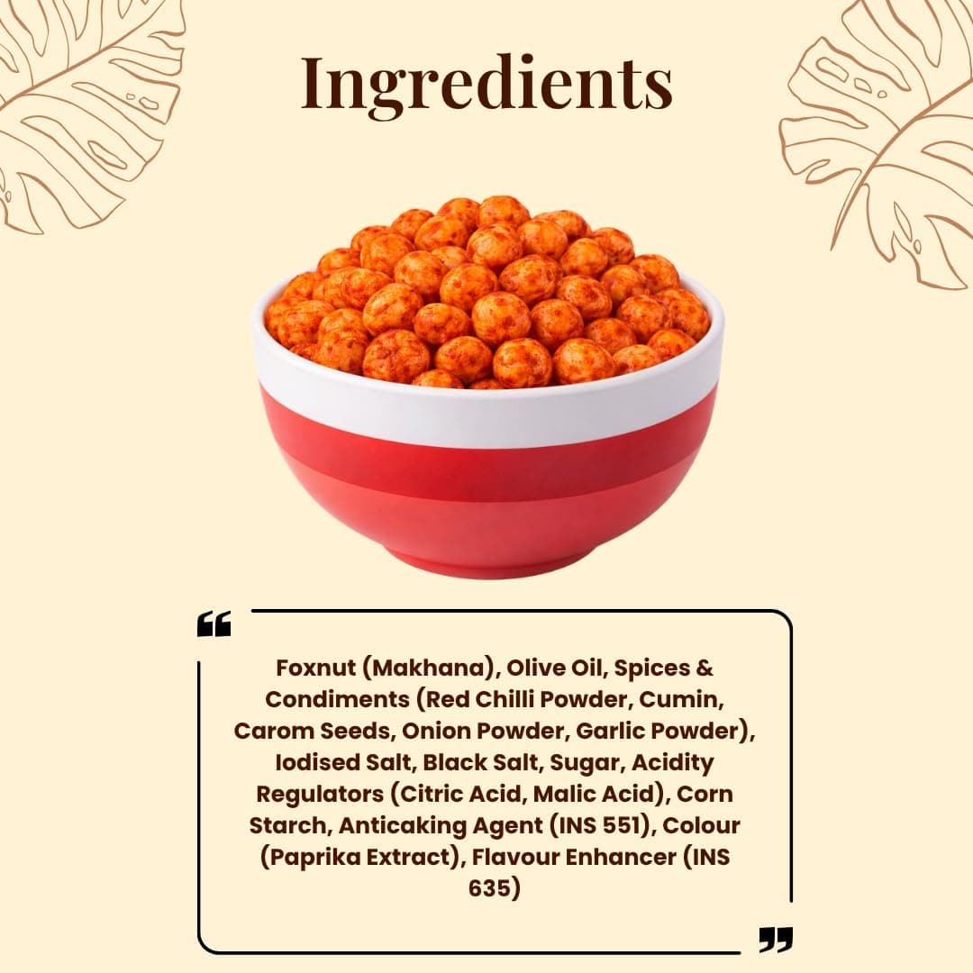 BalGokul Foods Roasted Makhana Healthy Snacks Peri Peri 80g thumbnail 11