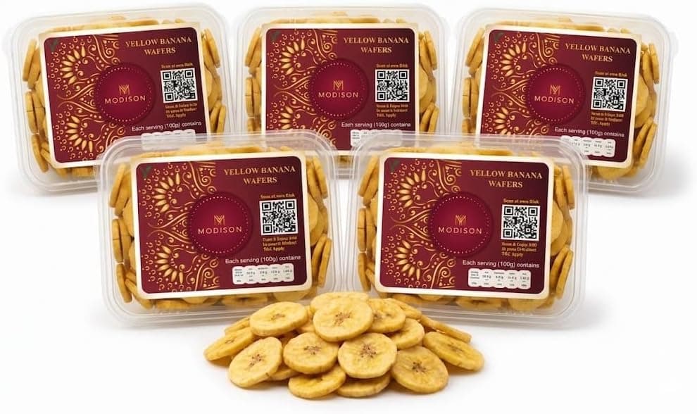 BalGokul Foods Yellow Banana Wafers Indian Snacks Crispy Plantain 900g thumbnail 8