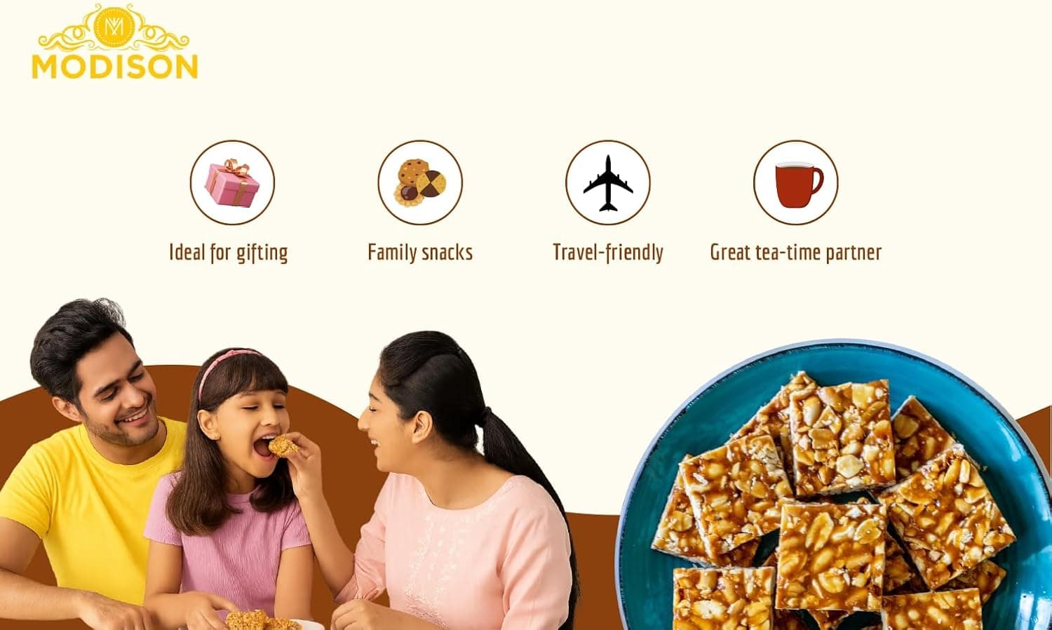 BalGokul Foods Peanut Chikki Indian Sweets Protein Brittle 360g thumbnail 12