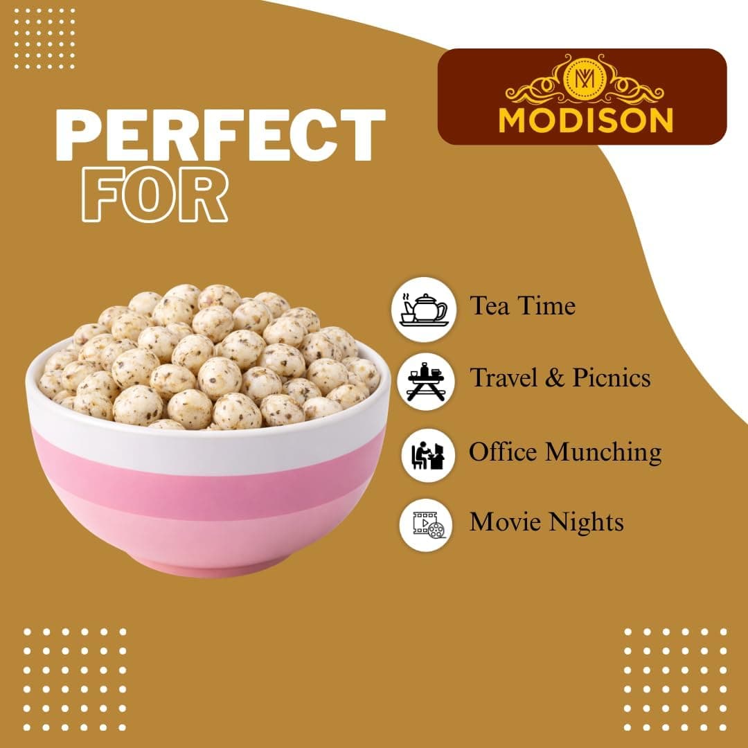 BalGokul Foods Roasted Makhana Healthy Snacks Himalayan Pink Salt Pepper 80g thumbnail 12