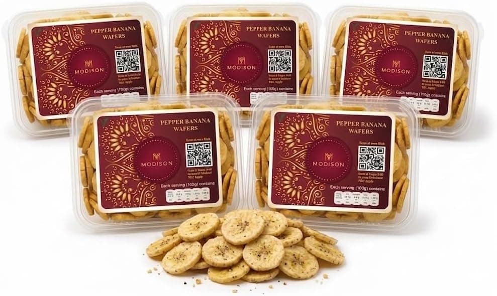 BalGokul Foods Banana Black Pepper Wafers Indian Snacks Crispy 900g thumbnail 8