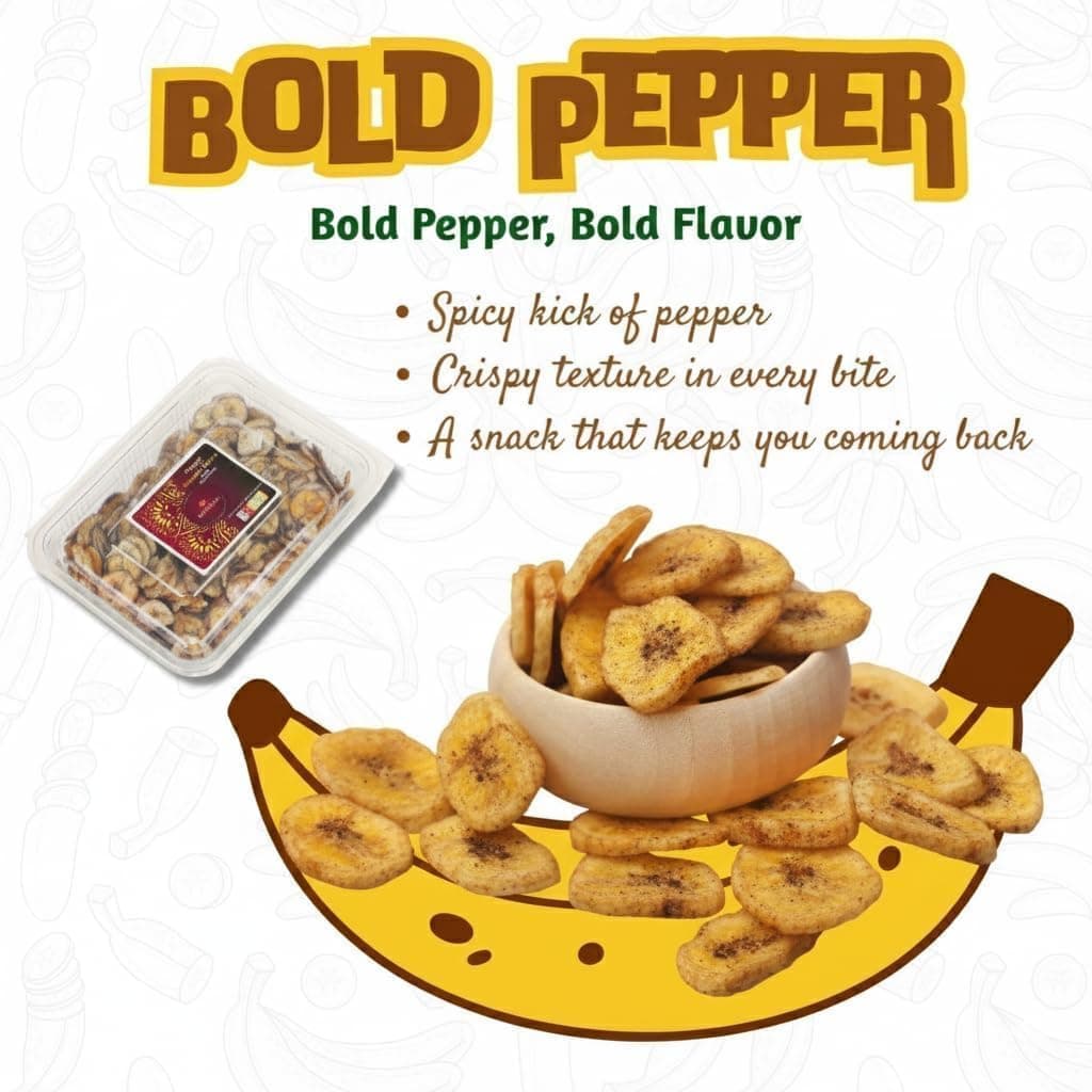 BalGokul Foods Banana Black Pepper Wafers Indian Snacks Crispy 360g thumbnail 11