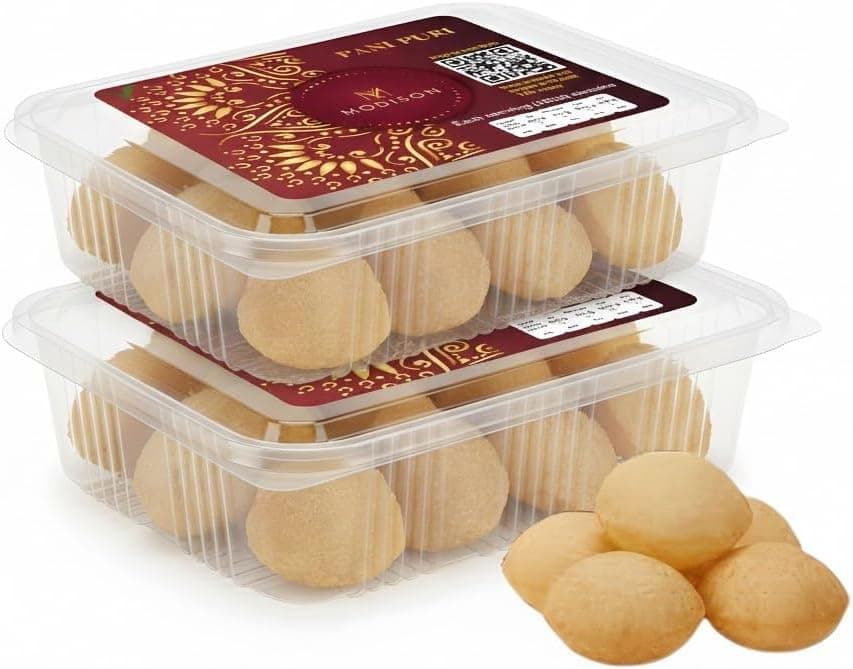 BalGokul Foods Pani Puri Indian Snacks Crispy Golgappa Shells 80pc thumbnail 9