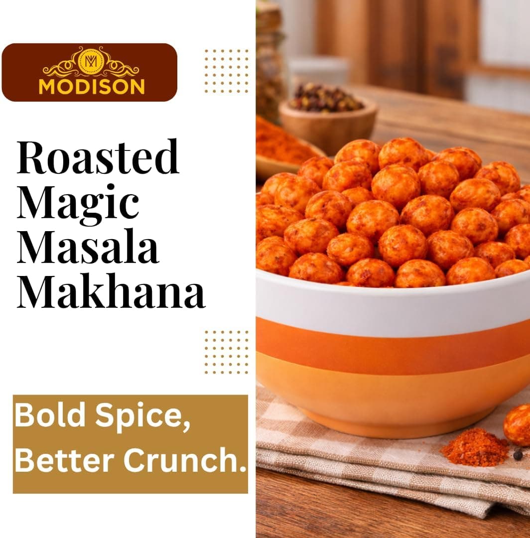 BalGokul Foods Roasted Makhana Healthy Snacks Magic Masala 80g thumbnail 10