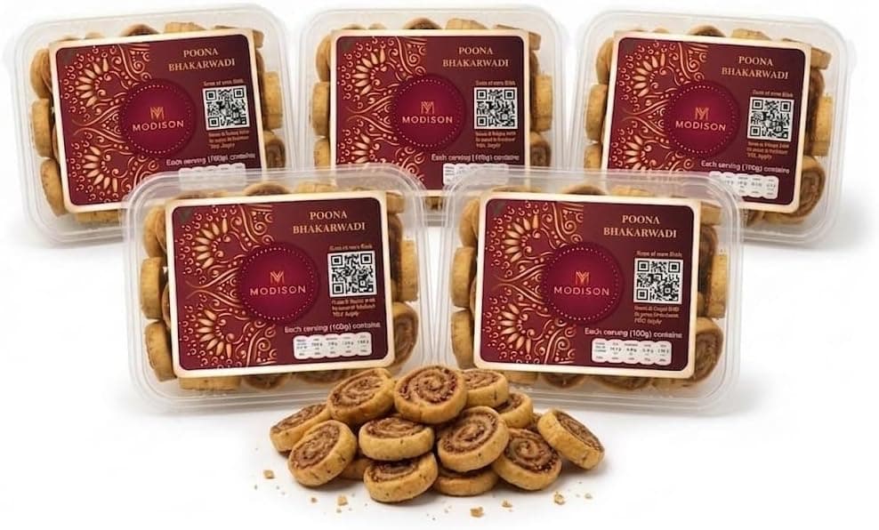 BalGokul Foods Poona Bhakarwadi Indian Namkeen Crispy Maharashtrian 900g thumbnail 8