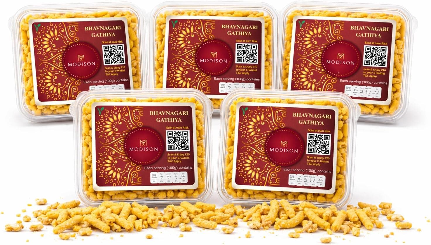 BalGokul Foods Bhavnagari Gathiya Indian Namkeen Traditional Gujarati 900g thumbnail 8