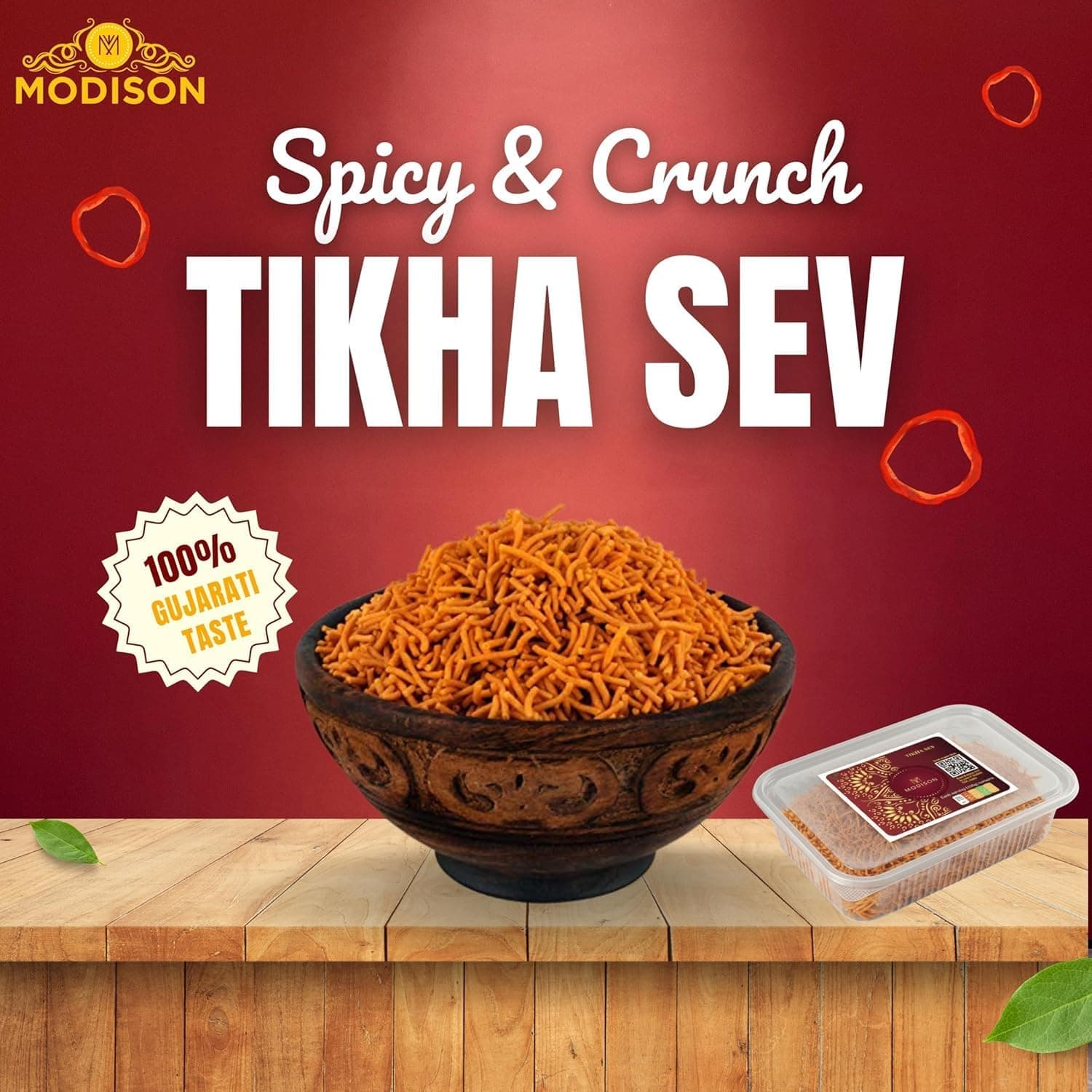 BalGokul Foods Tikhi Sev – Spicy & Crispy Authentic Gujarati Namkeen | Teekha Gathiya Snacks | Traditional Indian Savoury Munchies – 900g (Pack of 5) thumbnail 10