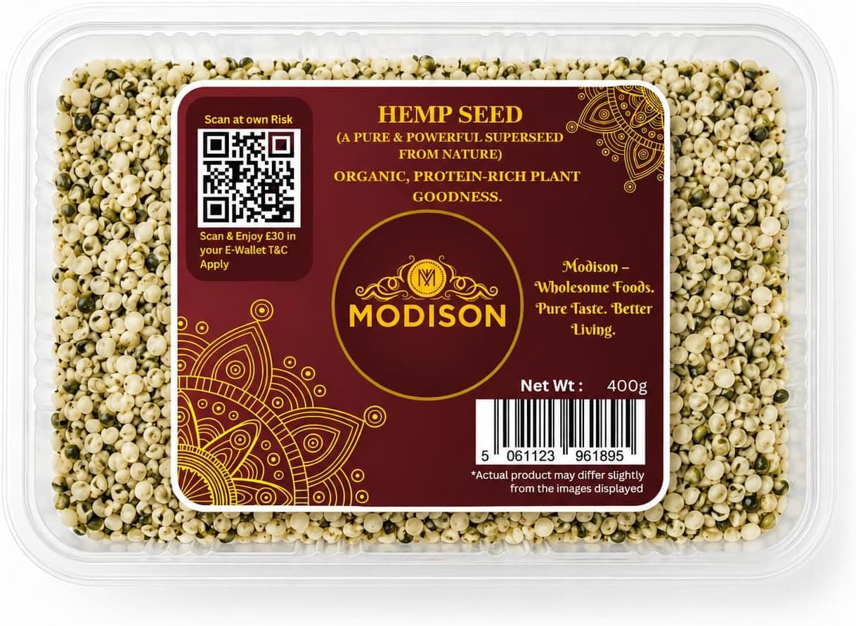 BalGokul Foods Hemp Seeds Superfoods Plant Based Protein 400g thumbnail 8