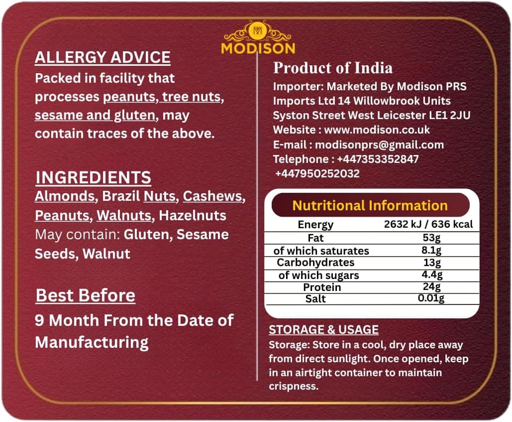 BalGokul Foods Mixed Nuts Healthy Indian Snacks Mix 400g thumbnail 9