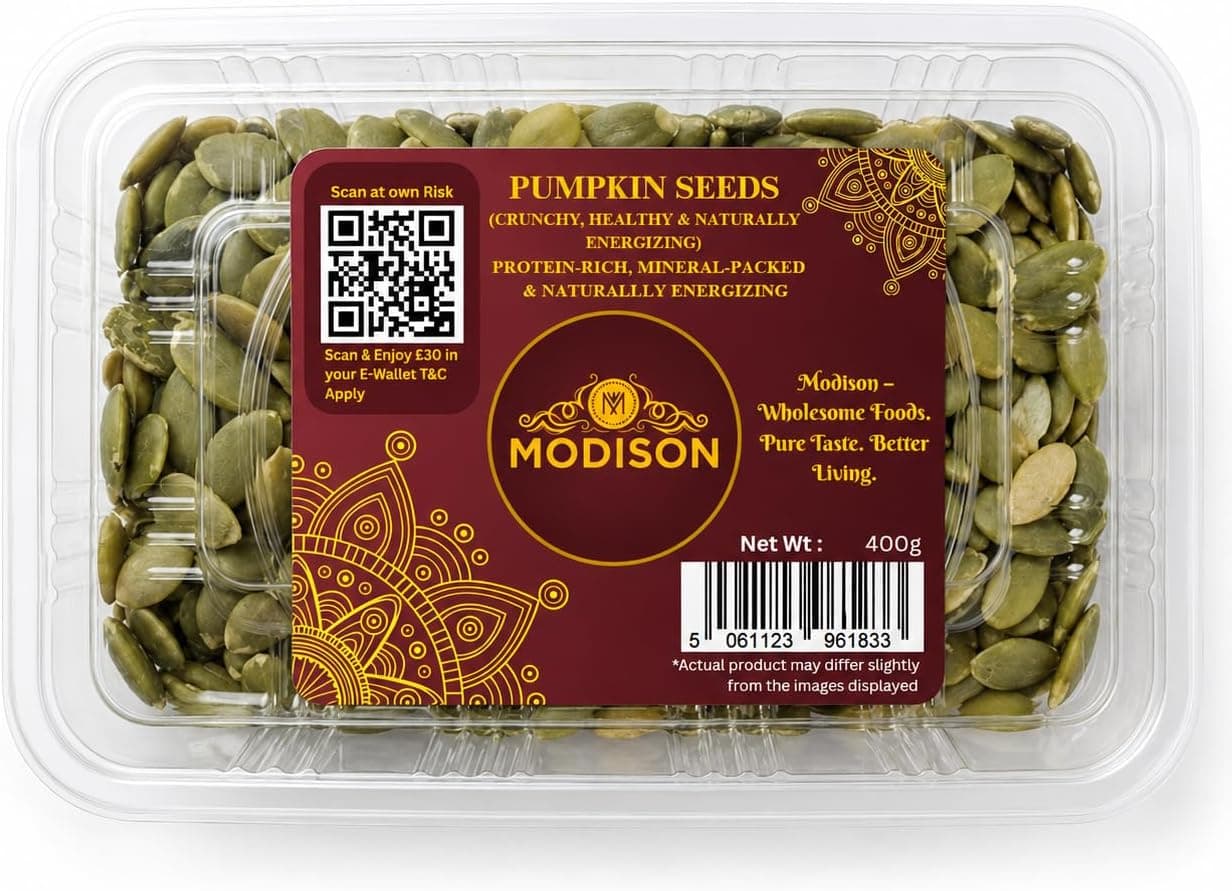 BalGokul Foods Pumpkin Seeds Superfoods Natural Pepitas Protein Fibre 400g thumbnail 8