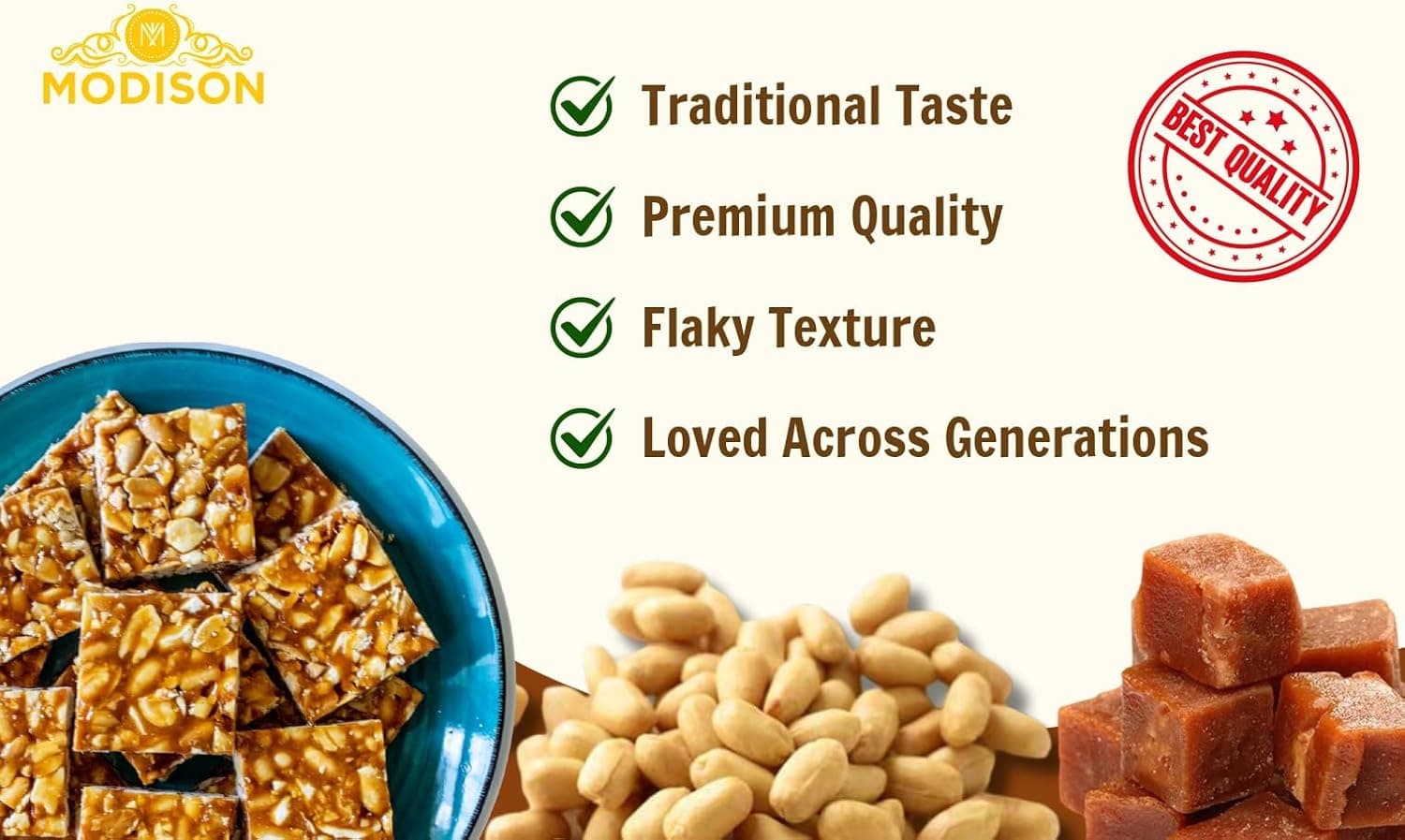 BalGokul Foods Peanut Chikki Indian Sweets Protein Brittle 900g thumbnail 12