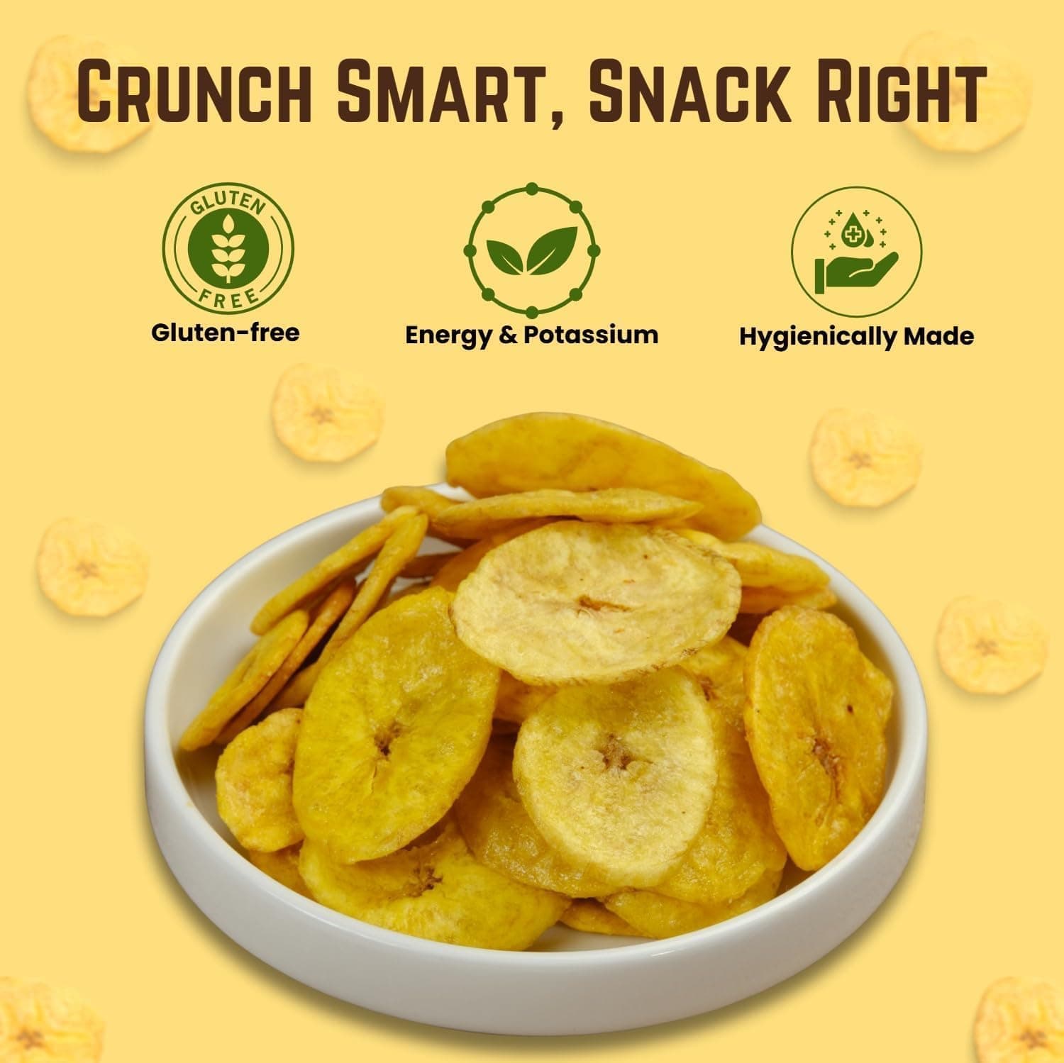 BalGokul Foods Yellow Banana Wafers Indian Snacks Crispy 540g thumbnail 11