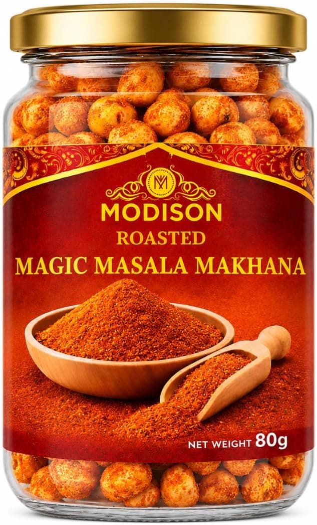 BalGokul Foods Roasted Makhana Healthy Snacks Magic Masala 80g thumbnail 8
