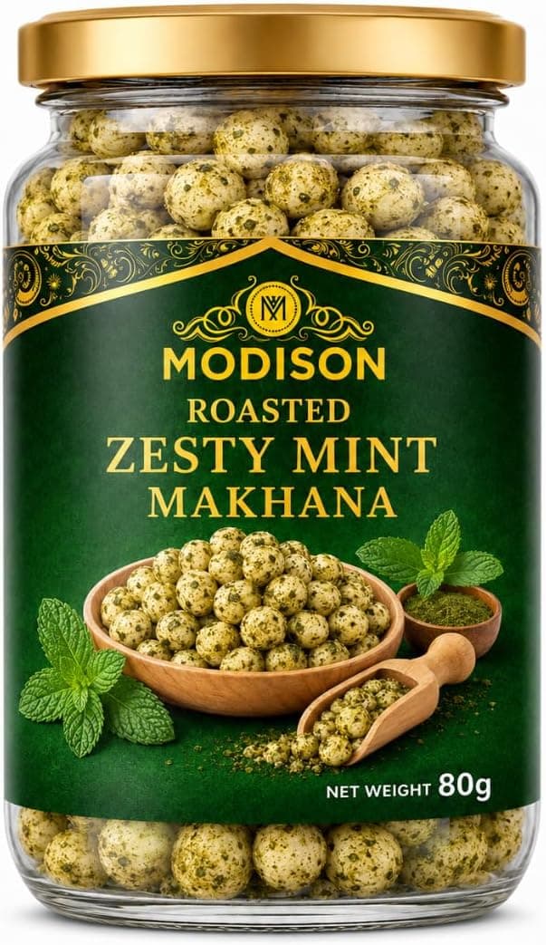 BalGokul Foods Roasted Makhana Healthy Snacks Zesty Mint 80g thumbnail 8