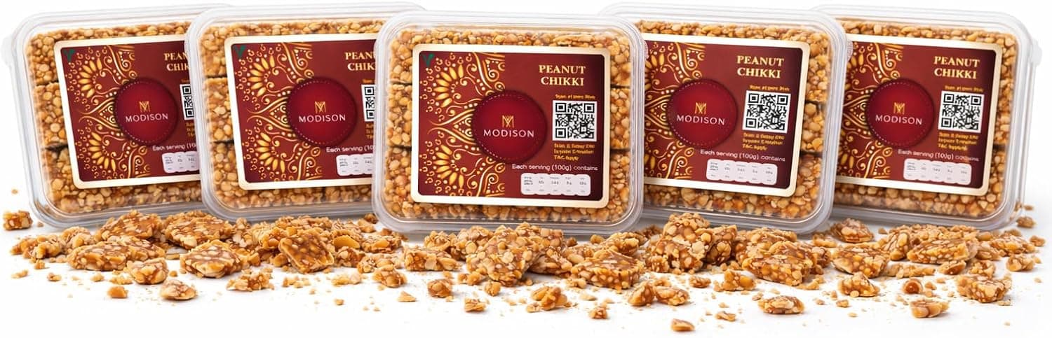 BalGokul Foods Peanut Chikki Indian Sweets Protein Brittle 900g thumbnail 7